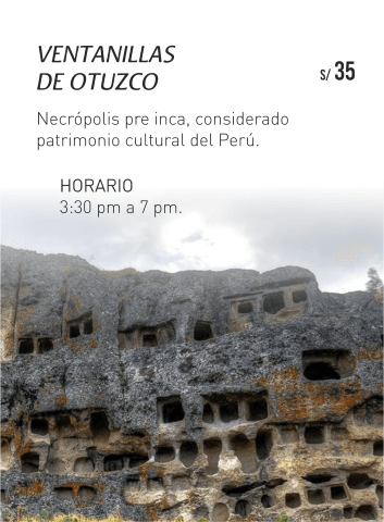 Ventanillas de otuzco en Cajamarca